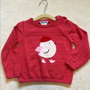 Jacadi toddler red sweater